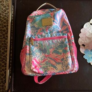 Lilly Pulitzer  back pack in preloved condition 
minor wear that might clean off